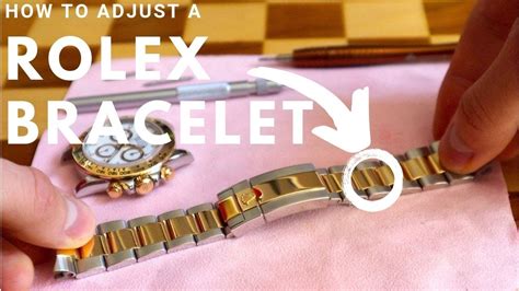 how to tighten rolex watch band